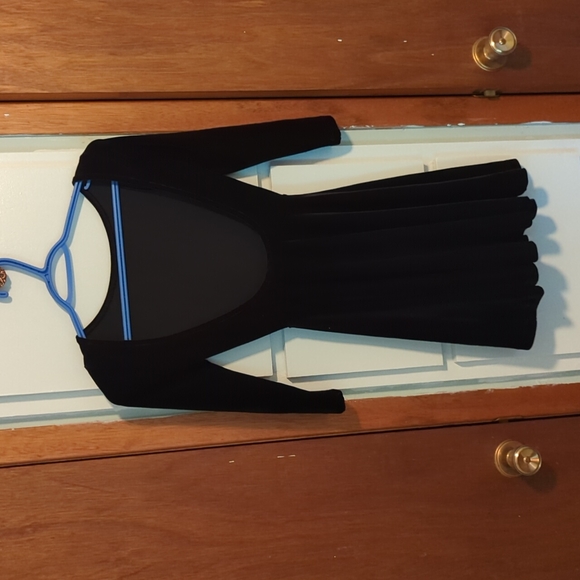 American Apparel Skater Dress Black Velvet - Picture 6 of 6